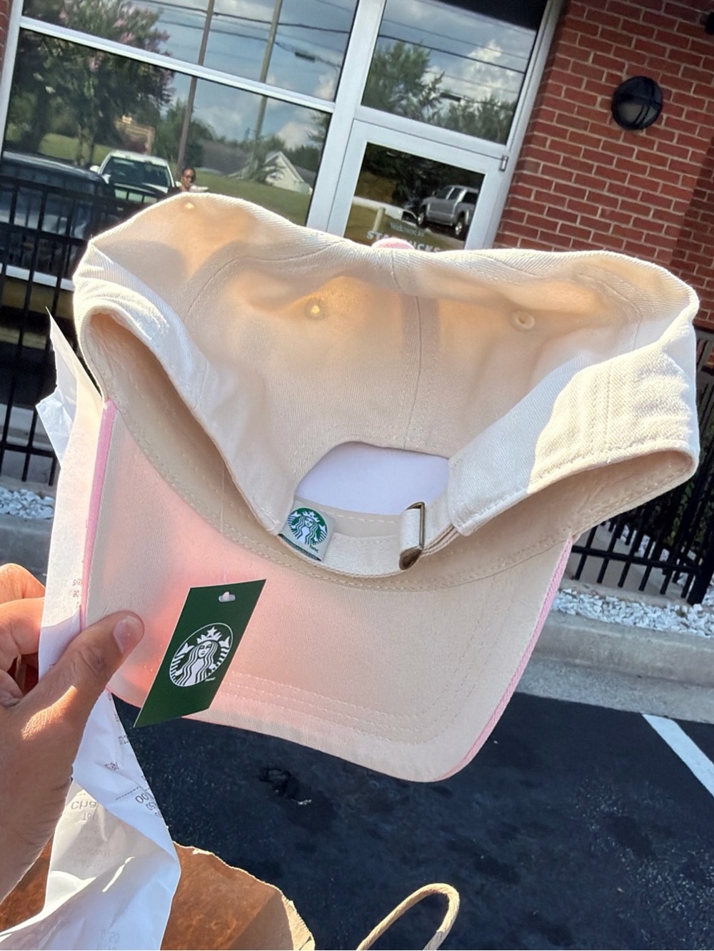 Starbucks Pink Vibes Strawberry Collection Cap Hat 2026 NEW π - Picture 3 of 3
